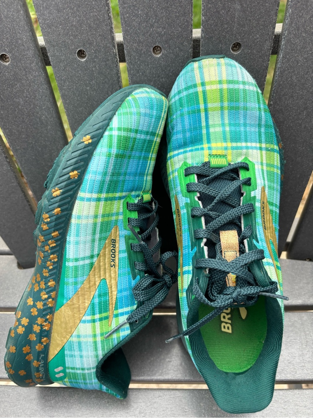 Brooks Launch 8 Shamrock shoes